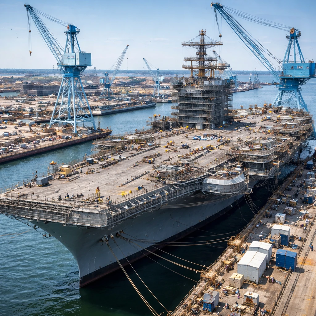 Huntington Ingalls Secures $44.1M Modification for John C. Stennis Overhaul