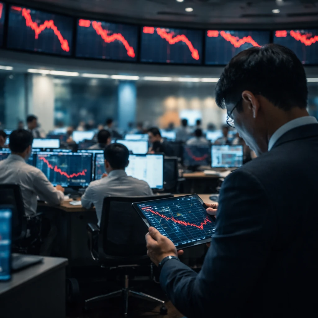 Taiwan benchmark tumbles 3.64% as tech-related sectors lead losses