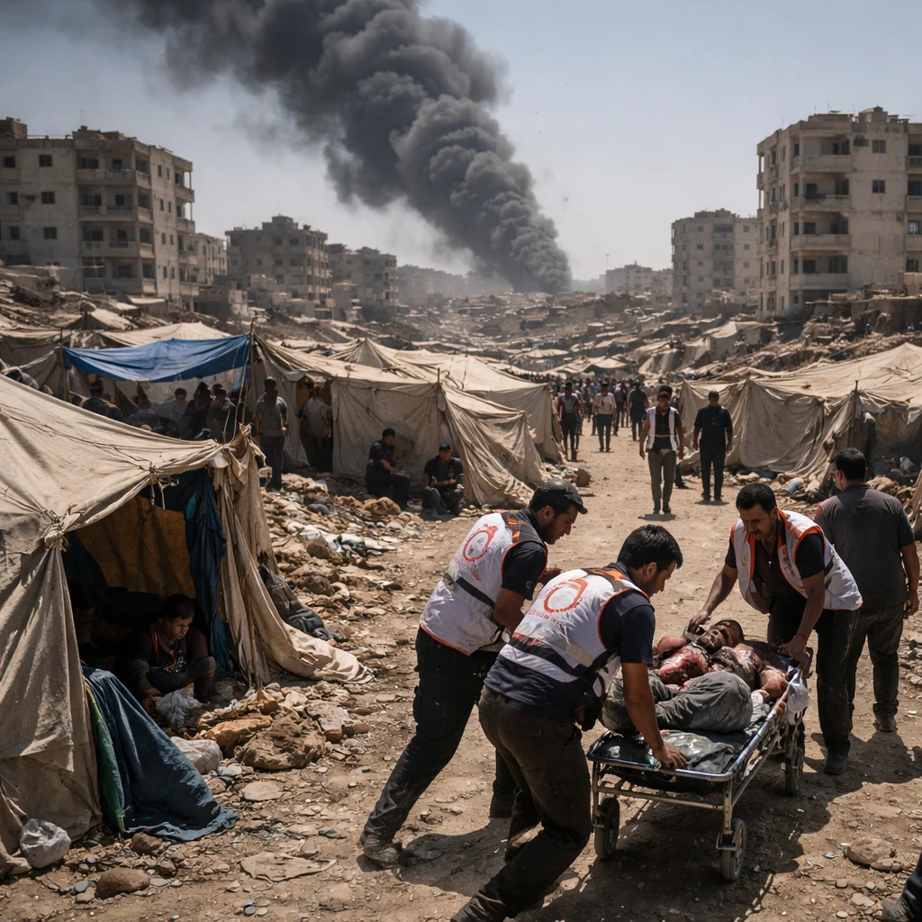 Israeli Airstrikes Kill Two Palestinians in Gaza, Medics Say