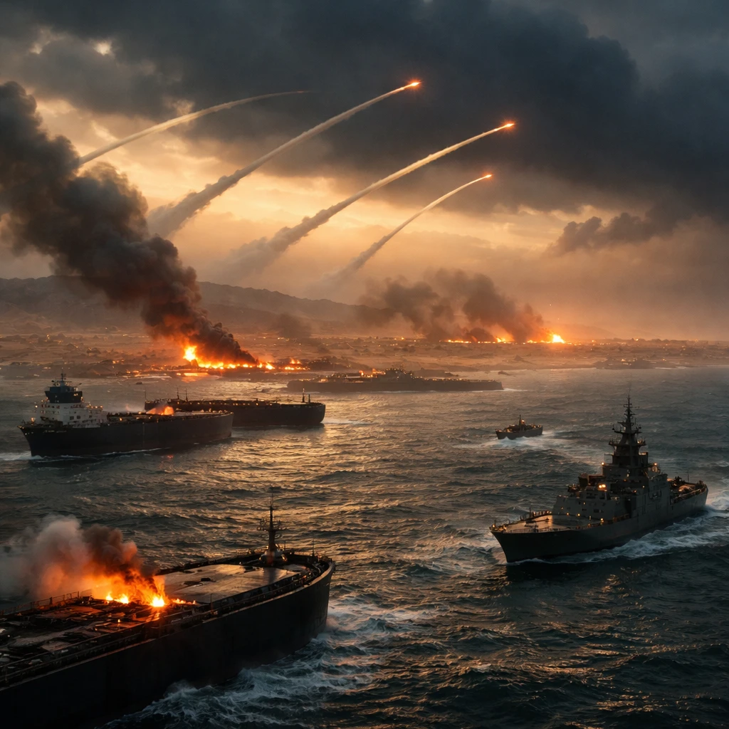 Iran Fires Missiles at U.S. Base in Jordan and Strikes Ships After Tanker Destruction