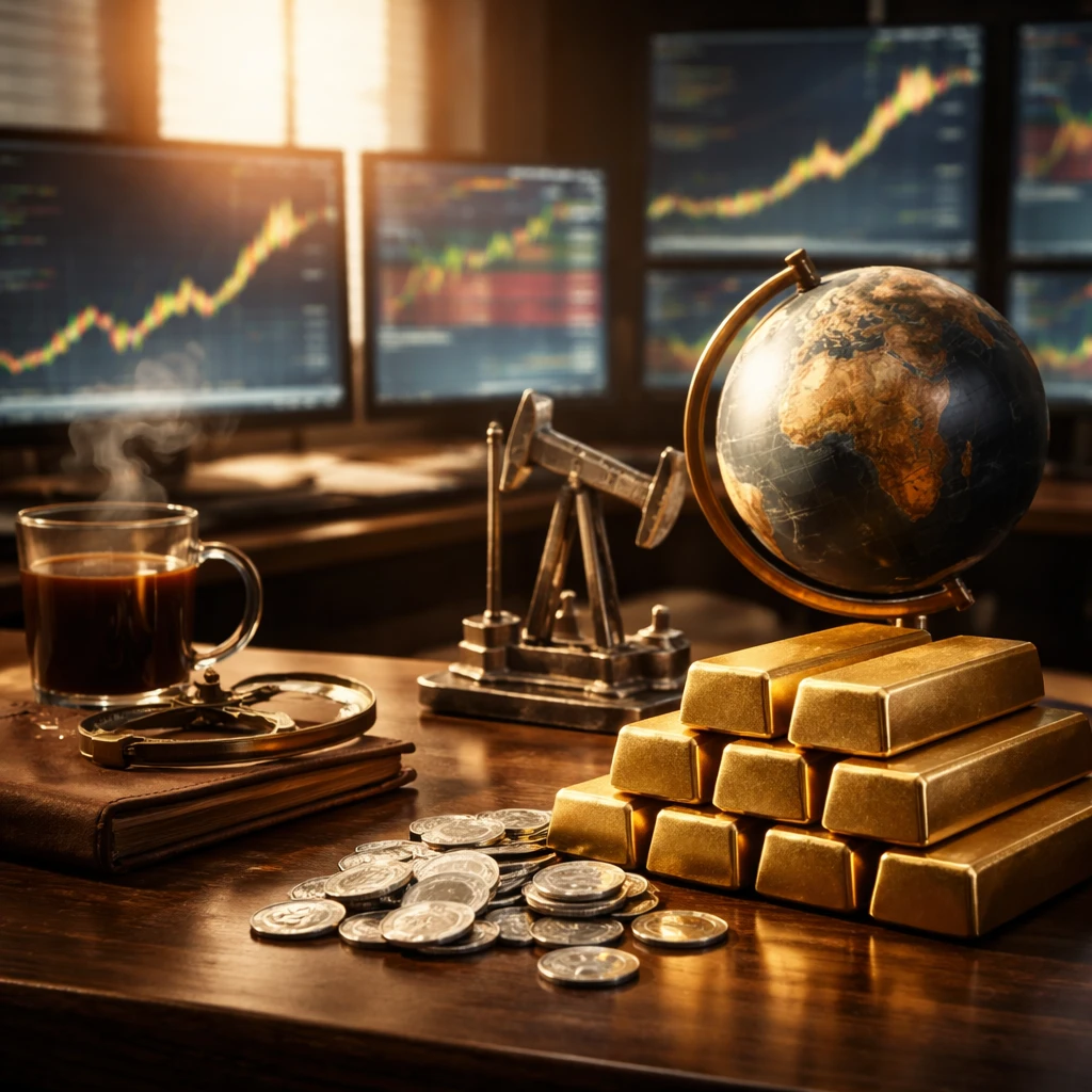 Gold rockets, oil jumps, yields firm: a haven bid collides with higher-for-longer at the open