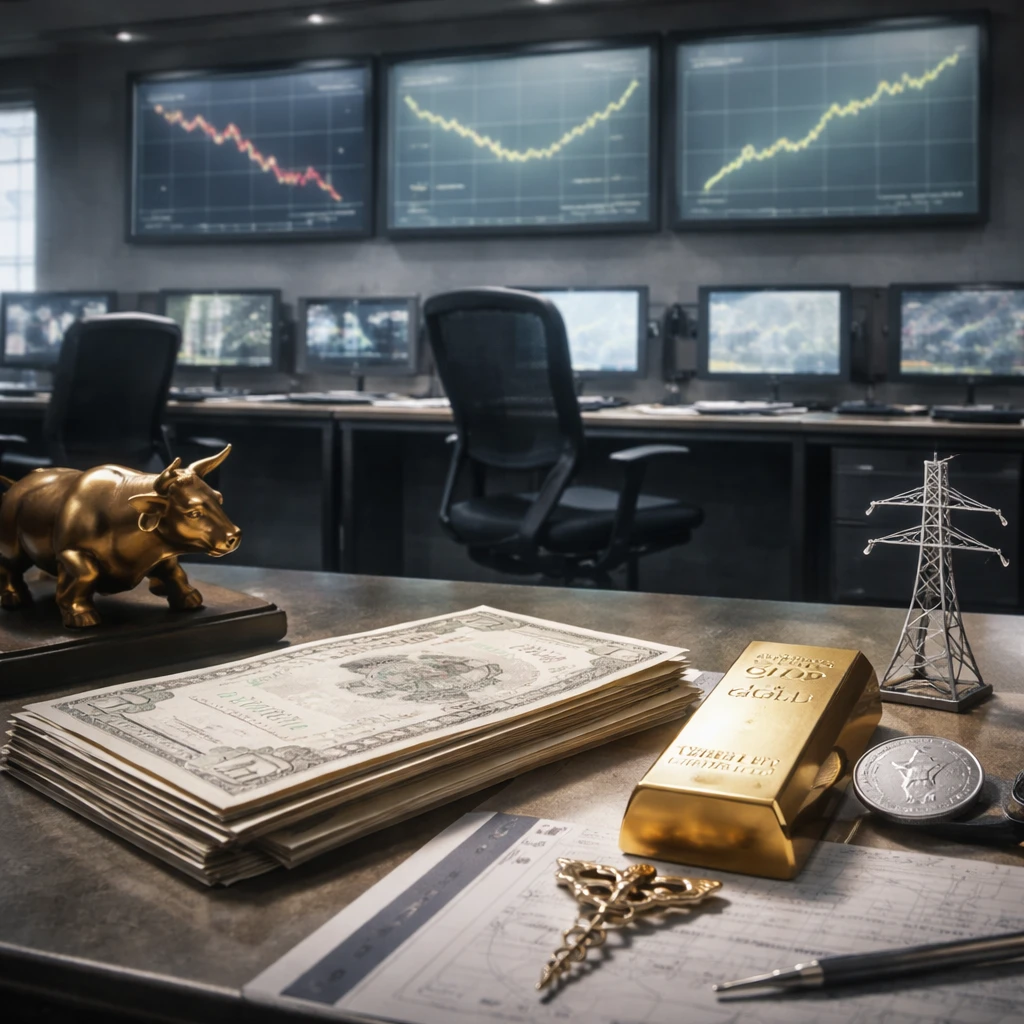 Midday market: Bond bid steadies the tone as megacaps sag, defensives and gold take the lead