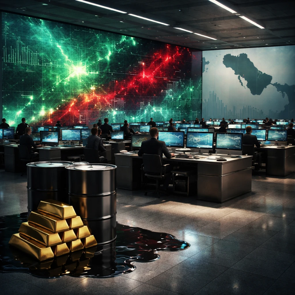 Midday risk-on: Tech steadies, oil and gold surge, utilities skid as yields firm