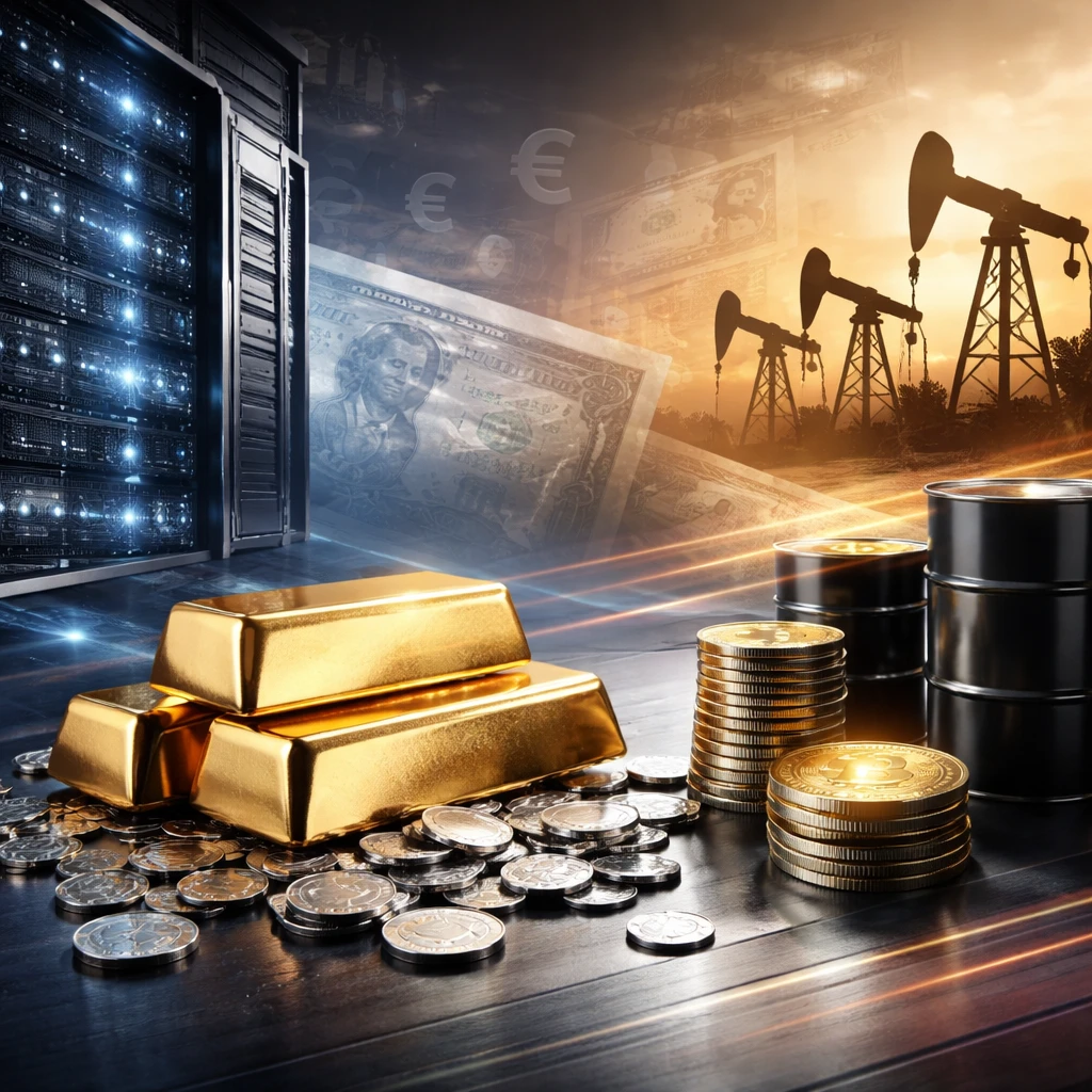 Midday risk-on tone returns as tech and small caps lead, gold and oil jump, and bonds wobble