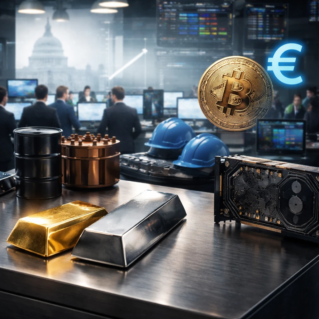 Midday tape tilts defensive as megacap tech sags, gold snaps back, and energy grinds higher