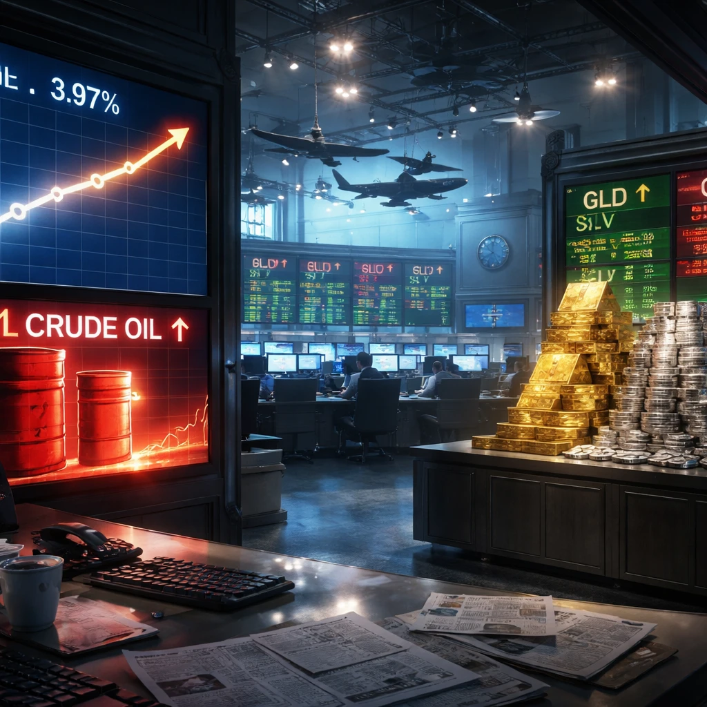 Oil and metals muscle higher into the bell as tech steadies and yields firm