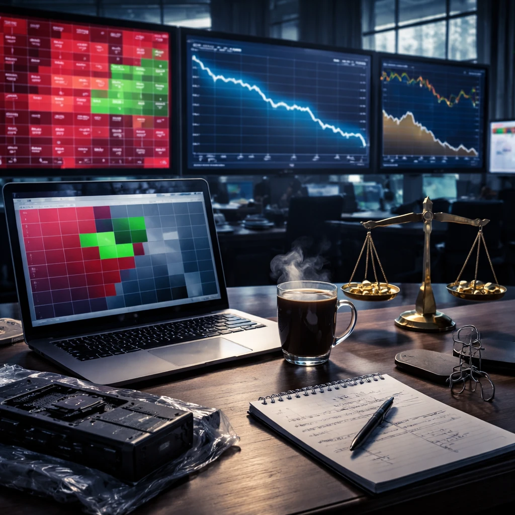 Risk-off tone into the bell: Tech heavy, bonds bid, defensives firm after cooler CPI